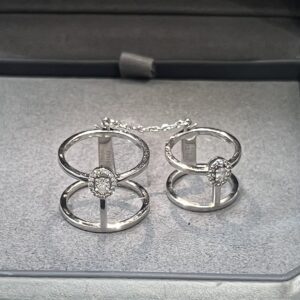 Bague Messika double diamant Glam'Azone T. 53