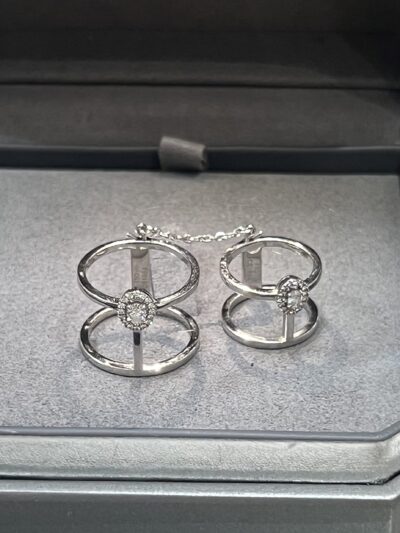 Bague Messika double diamant Glam'Azone T. 53